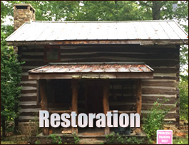 Historic Log Cabin Restoration  Rockwell, North Carolina